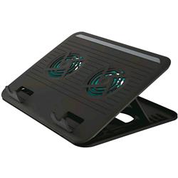 Trust Cyclone 17866, base di raffreddamento USB per notebook fino a 15,6 pollici, nera