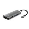 TRUST DALYX SCHEDA DI INTERFACCIA E ADATTATORE MULTIPORTA INTERNO 7-IN-1 HDMI RJ-45 USB 3.2 USB-C LETTORE DI SCHEDE MICRO SD SD CARD HDR E HDMI 1.4 GRIGIO