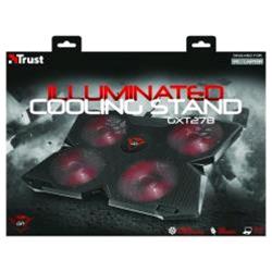 TRUST GXT 278 NOTEBOOK COOLING STAND BASE DI RAFFREDDAMENTO PER NOTEBOOK 4 VENTOLE COLORE NERO