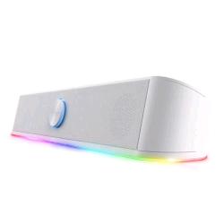 TRUST GXT 619 THORNE RGB SPEAKERS SOUND BAR ILLUMINATA RGB PER PC CON INGRESSO AUX E CUFFIA 6W RMS (12W PICCO) - BIANCO