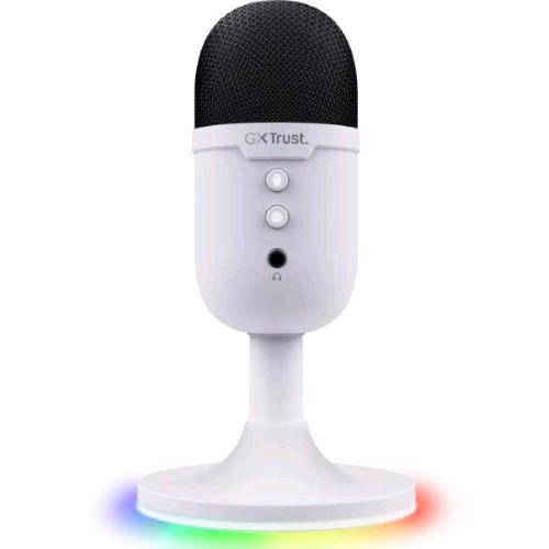 TRUST GXT234 YUNIX MICROFONO GAMING USB RGB MULTIPIATTAFORMA BIANCO