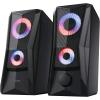 TRUST GXT606B JAVV CASSE PC GAMING 2.0 CON ILLUMINAZIONE LED RGB 12 W (6 W RMS) ALIMENTAZIONE USB JACK AUX 3.5mm NERO