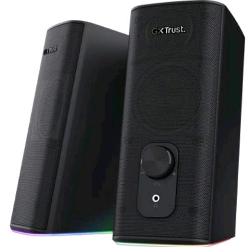 TRUST GXT612 CETIC 2.0 RGB COPPIA DI SPEAKER DOPPIA CONNESSIONE BLUETOOTH + JACK 3,5mm 9W RMS ILLUMINAZIONE RGB NERO