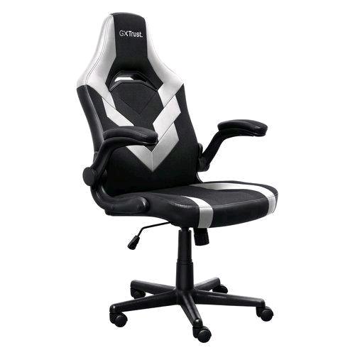 Trust GXT 703W Riye — sedia gaming bianca, fino a 140 kg