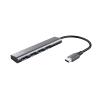 TRUST HALYX 4 PORTE HUB USB-A 3.2 GEN 1 VELOCITA 5 GBPS MULTIPRESA USB PLUG & PLAY SDOPPIATORE MULTIPORTA USB-A ADATTATORE COMPATTO PER PC LAPTOP DESKTOP PORTATILE MACBOOK GRIGIO