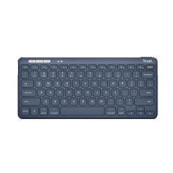 TRUST LYRA TASTIERA WIRELESS COMPATTA MULTIDISPOSITIVO USB-A USB-C LAYOUT ITALIA BLU
