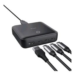 TRUST MAXO 100 DESKTOP CHARGER CARICABATTERIE DA TAVOLO PD 100 W 4 PORTE - 3 x USB-C 1 x USB-A NERO