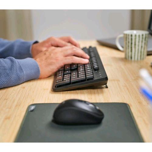 TRUST ODY II SILENT KIT TASTIERA TASTI A BASSO PROFILO + MOUSE WIRELESS 800-1600 DPI NERO
