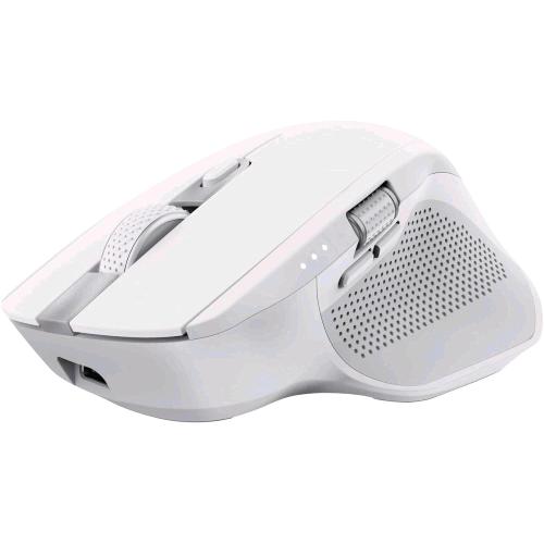 TRUST OZAA+ MOUSE WIRELESS BLUETOOTH + RF 2.4GHz MOUSE OTTICO SILENZIOSO MULTI-DISPOSITIVO ROTELLINA LATERALE RICARICABILE BIANCO