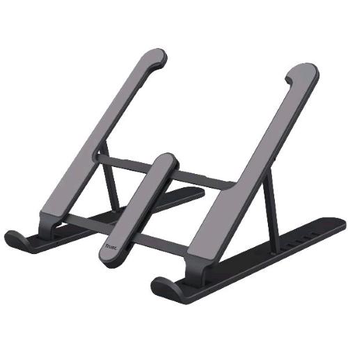 Trust Primo 25379, supporto pieghevole per notebook fino a 16 pollici, grigio