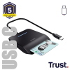 TRUST PRIMO LETTORE DI SMART CARD DNI (TIPO TESSERA SANITARIA) USB-C NERO