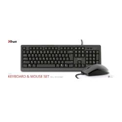 TRUST PRIMO SET TASTIERA + MOUSE USB LAYOUT ITALIANO NERO