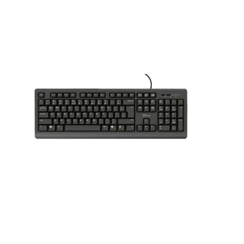 TRUST PRIMO TASTIERA USB LAYOUT UK NERO