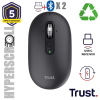 TRUST SERON MOUSE WIRELESS HYPERSCROLL RICARICABILE MULTICONNECT 2.4GHz + 2 x BLUETOOTH SILENZIOSO ULTRASOTTILE 3.200 DPI NERO