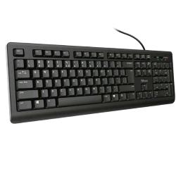 TRUST TK-150 SILENT KEYBOARD TASTIERA USB ULTRA SILENZIOSA LAYOUT ITALIANO CAVO 1.8 MT NERO