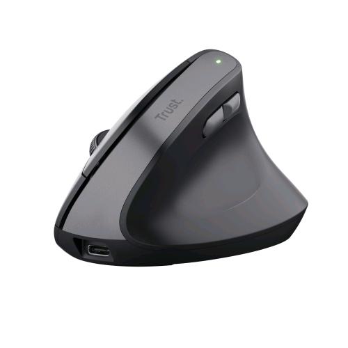 TRUST TM-270 MOUSE ERGONOMICO WIRELESS OTTICO VETICALE MANO DESTRA RF 2.4GHz 800-2400 DPI NERO