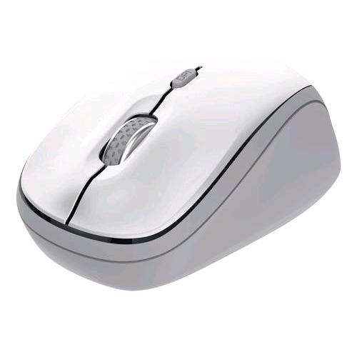 TRUST Yvi+ MOUSE OTTICO MULTI-DEVICE WIRELESS AMBIDESTRO RF 2.4GHz + BLUETOOTH 1.600 DPI BIANCO-GRIGIO