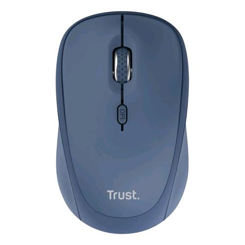 TRUST Yvi+ MOUSE OTTICO MULTI-DEVICE WIRELESS AMBIDESTRO RF 2.4GHz + BLUETOOTH 1.600 DPI BLUE