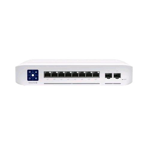 Ubiquiti USW-ENTERPRISE-8-POE-EU — switch 8 porte 2,5G PoE+ e 2 SFP+