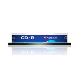 Verbatim 43437 CD-R 700 MB 52x, confezione da 10 dischi in campana