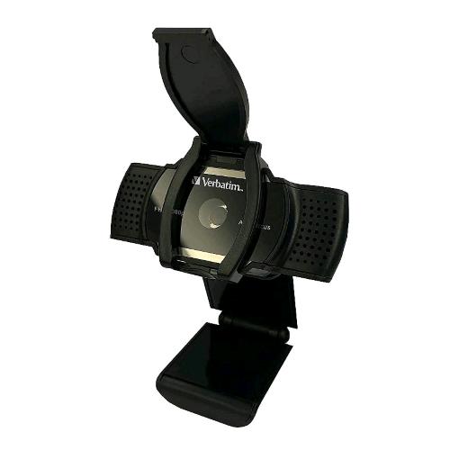 Verbatim AWC-01 webcam autofocus Full HD 1080p con microfono e copriobiettivo privacy