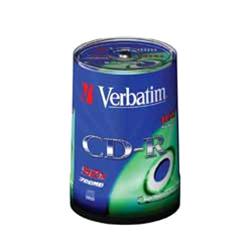 VERBATIM CD-R 700mb 52x Extra Protection Surface CAMPANA 100 Pz.