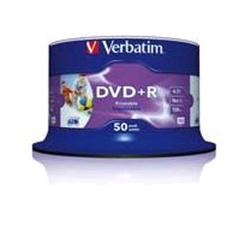 VERBATIM DVD+R 4 7GB 16X PRINTABLE SPINDLE 50 PZ