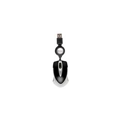 VERBATIM GO MINI MOUSE DA VIAGGIO OTTICO USB CON CAVO RETRATTILE COLORE NERO