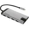 VERBATIM HUB USB-C MULTIPORTA USB 3.1 U 3x 3.0 -HDMI-CARD/RJ45 GIGABIT