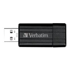 VERBATIM MEMORY USB-32GB-PIN STRIPE BLACK 49064