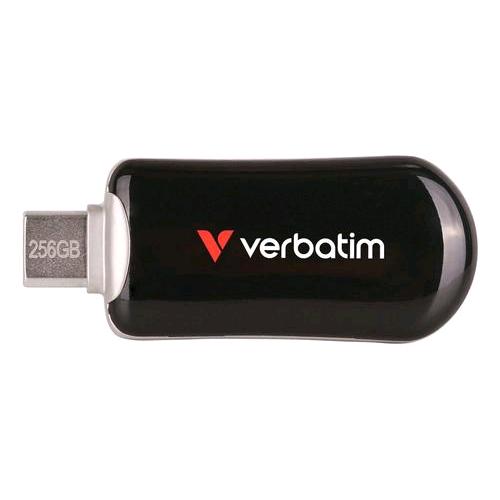 VERBATIM PLECTRA 256GB FLASH DRIVE USB-C 3.2 Gen 1 (3.1 Gen 1) NERO