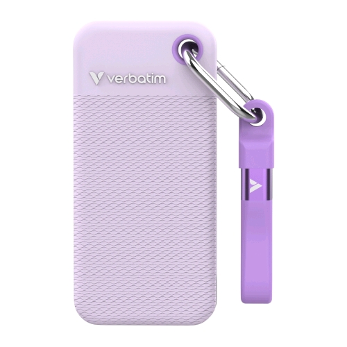 Verbatim Pocket SSD Colour Edition 1 TB USB-C — bianco e viola