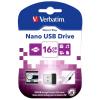 VERBATIM STORE ''N'' STAY NANO PEN DRIVE 16GB USB 2.0