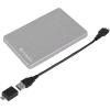 VERBATIM STORE N GO ALU SLIM HDD ESTERNO 1.000GB 2.5" IN ALLUMINIO USB 3.2 GEN 1 ARGENTO
