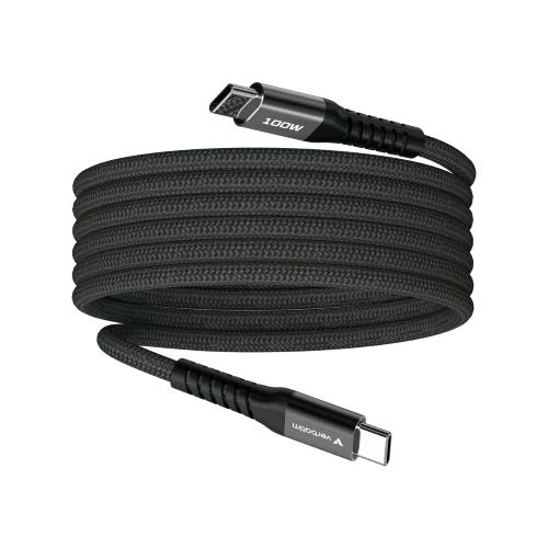 VERBATIM SYNC CHARGE MAGNETIC CAVO USB-C MASCHIO-MASCHIO MAGNETICO PD 100 W 1.2 MT NERO