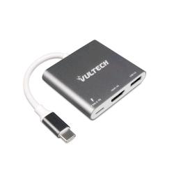 VULTECH ATC-01 ADATTATORE TYPE-C 1 HDMI 4K 1 USB 3.0 1 PD