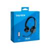VULTECH HS-03 CUFFIE USB CON MICROFONO E CONTROLLER VOLUME E AUDIO ARCHETTO REGOLABILE NERO