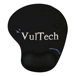 VULTECH MP-02N TAPPETINO ERGONOMICO PER MOUSE IN GEL COLORE NERO