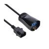 VULTECH MU-UPS02 CAVO DI ALIMENTAZIONE IEC C14 MASCHIO 10/16A BIPASSO SCHUKO CAVO UPS SPINA IEC PRESA SCHUKO BIPASSO NERO