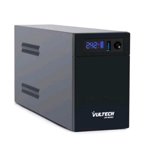 VULTECH UPS1400VA-LFP GRUPPO DI CONTINUITA 1.400VA LFP LINE INTERACTIVE CON SCHERMO LED 2X BIPASSO/SCHUKO + USB