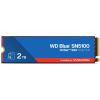 WESTERN DIGITAL BLUE SN5100 SSD 2TB M.2 2280 NVMe INTERNO PCI Express 4.0 QLC 3D NAND LETTURA 7.100 MB/s SCRITTURA 6700 MB/s