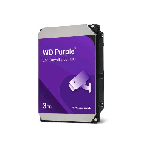 WESTERN DIGITAL PURPLE HDD 3TB INTERNO 3.5" SATA 6Gb/s BUFFER: 128 MB VIDEOSORVEGLIANZA