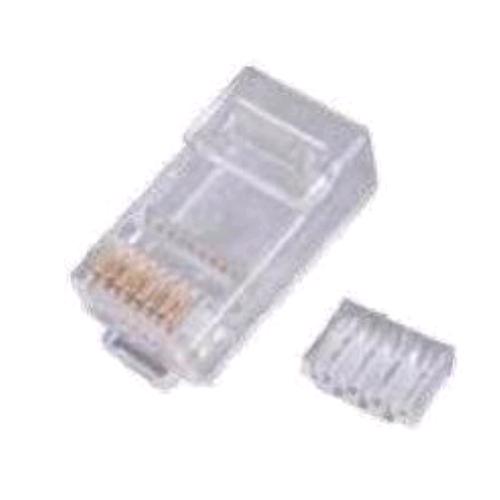 WP EUROPE PLUG RJ45 UTP CAT.6 PER CAVO TONDO FLESSIBILE CONF 10 Pz.