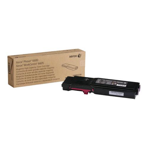 XEROX 106R02230 PHASER 6600 TONER MAGENTA ALTA CAPACITA' WORKCENTRE 6600/ 6605 6.000 PAGINE