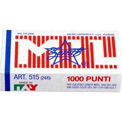 ZENITH 515 PUNTI METALLICI ACCIAIO S 24/6 MM CONF 10X1000 PUNTI