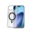 CELLY APPLE iPHONE AIR COVER MORBIDA TRASPARENTE IN TPU MagSafe CON ANELLO MAGNETICO COLORE NERO