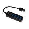 LINK LKHUB304 — hub USB 3.0 a 4 porte, nero
