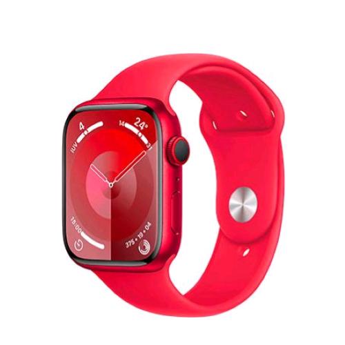APPLE WATCH SERIES 9 GPS + CELLULAR 45mm ALUMINIUM CASE RED CON CINTURINO SPORT BAND RED M/L