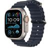 APPLE WATCH ULTRA 2 GPS + CELLULAR 4G 49mm CASSA IN TITANIO NATURAL TITANIUM CINTURINO OCEAN BLU NAVY