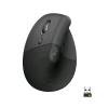 Logitech Lift, mouse verticale per mancini, Bluetooth e Logi Bolt, 6 pulsanti, grafite